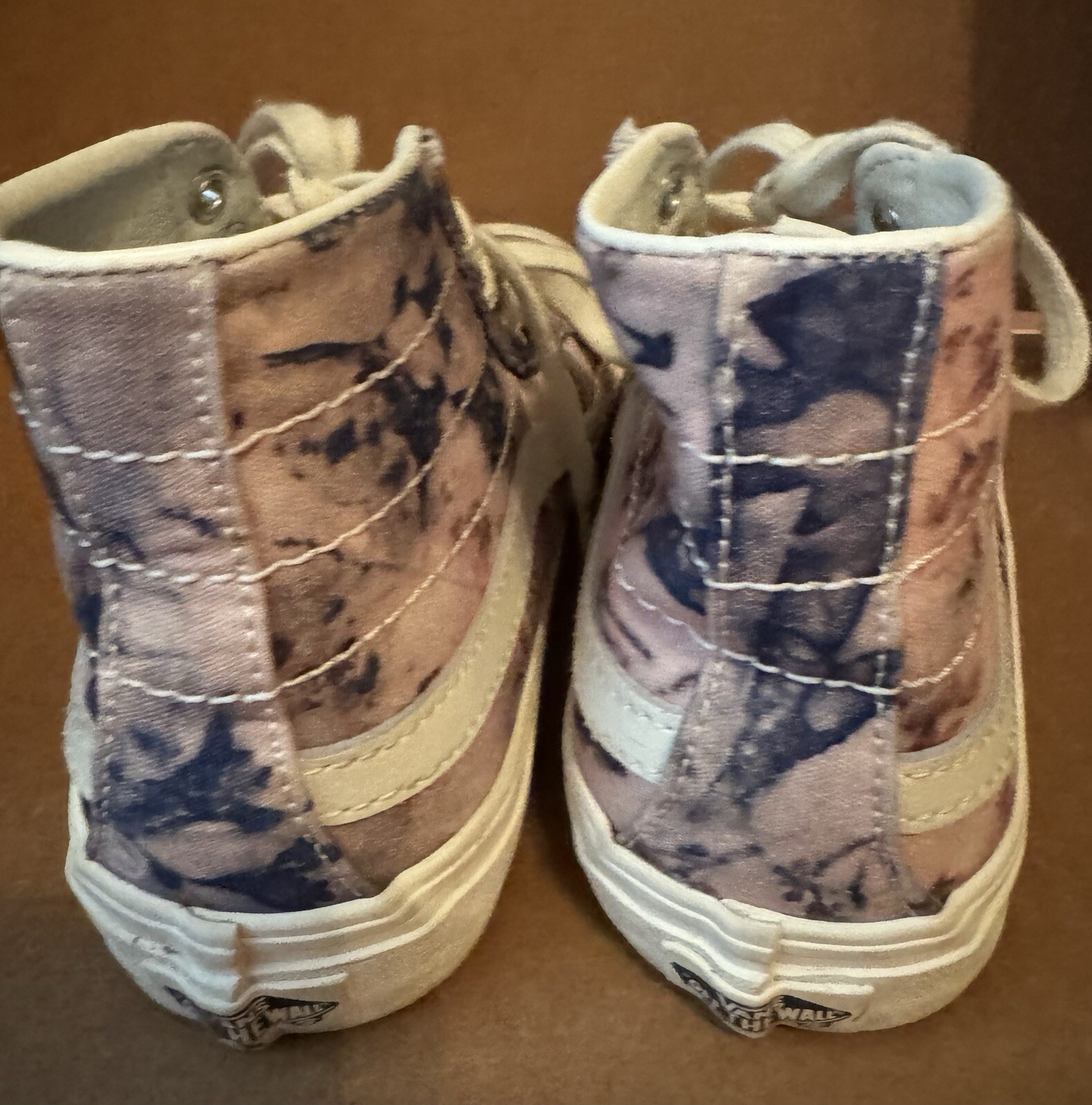 Vans Sk8-Hi 38 Deco Floral Dye High Top Pink Purple Unisex Size Men 5.5 Women 7