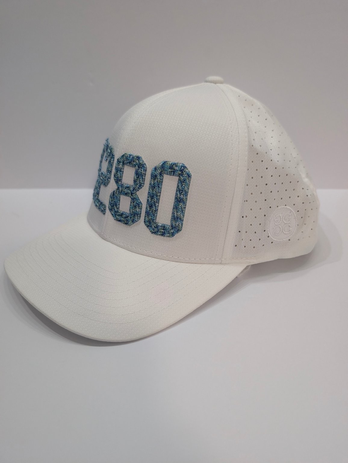 G/FORE 5280 Denver Performance Snapback Hat White Multi-Color Golf Cap Men’s