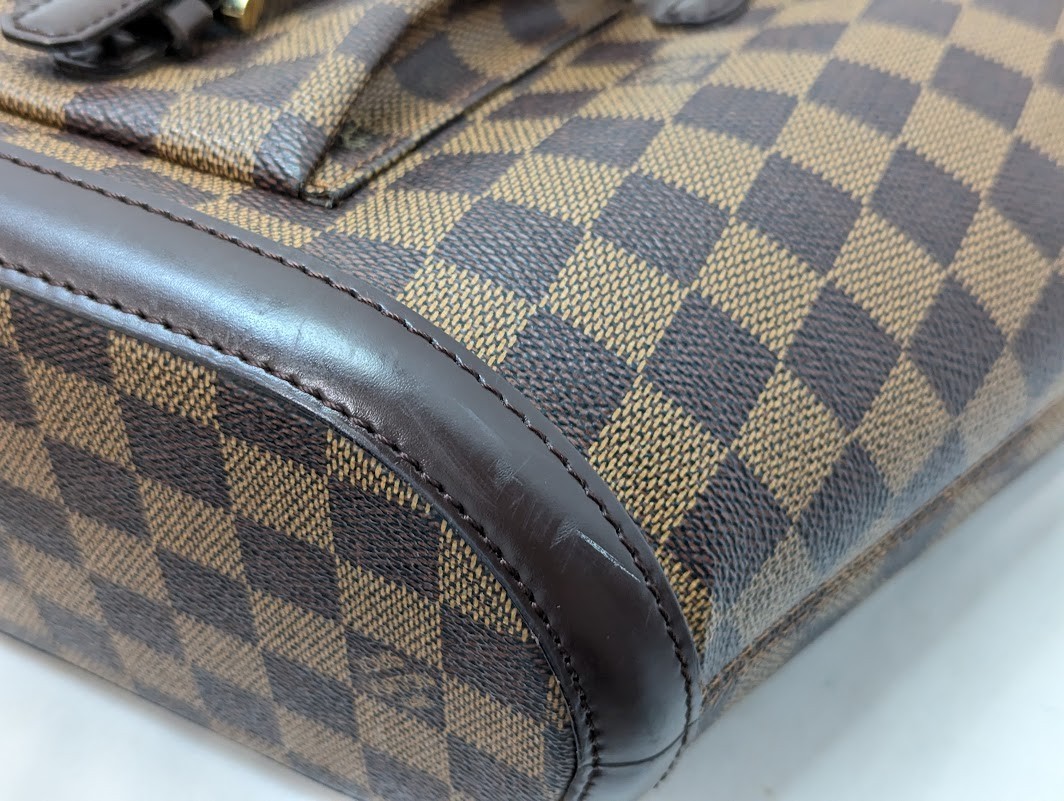 LOUIS VUITTON Damier Ebene Manosque PM Tote bag Brown N51121 BA0023 Authentic LV