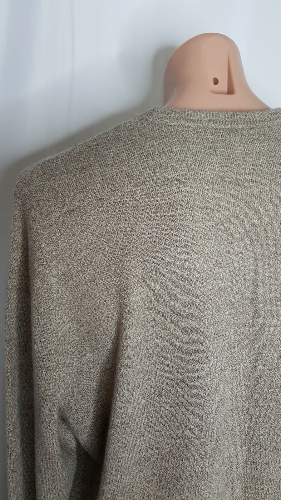 Dockers Men’s Beige Multi Argyle Long Sleeve Crew Neck Pullover Sweater Size XL