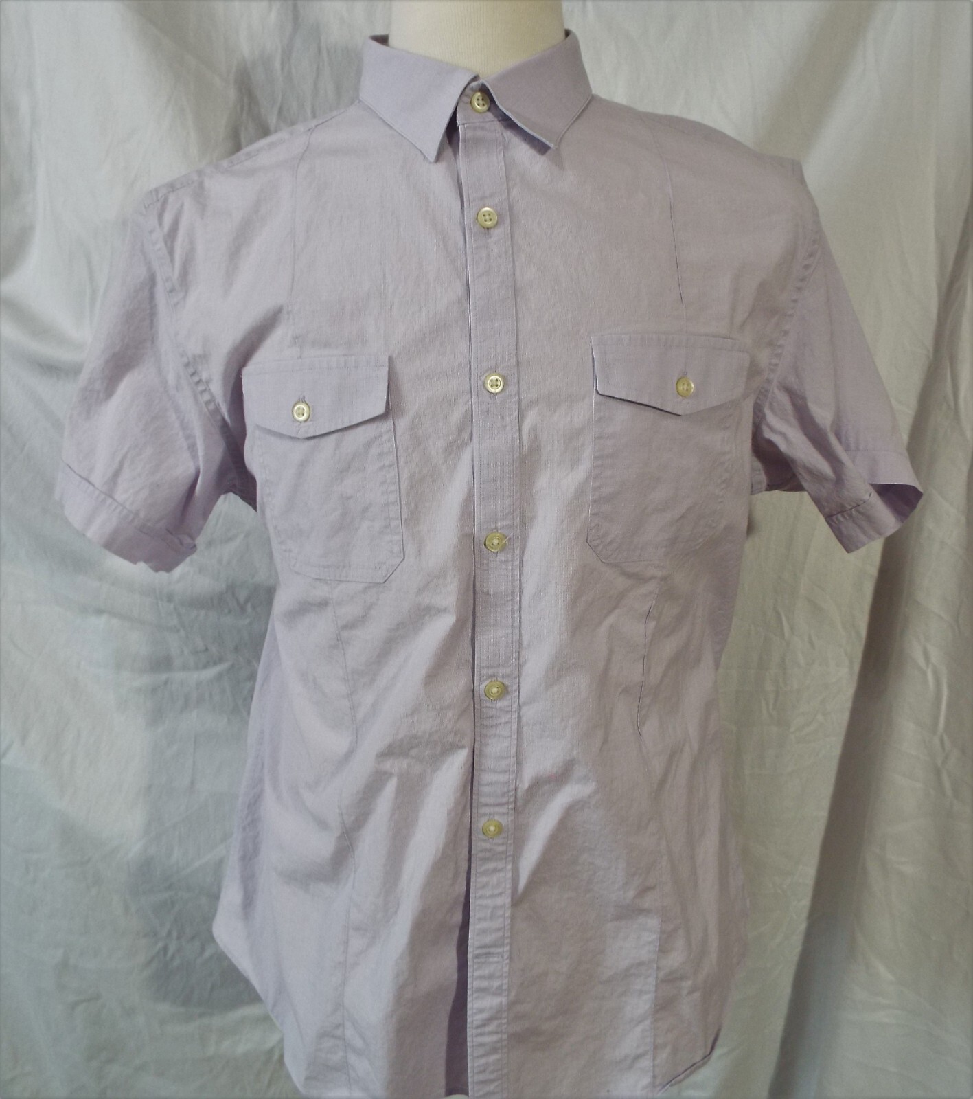 Banana Republic Men’s Casual Short Sleeve Shirt Size Large Free Returns