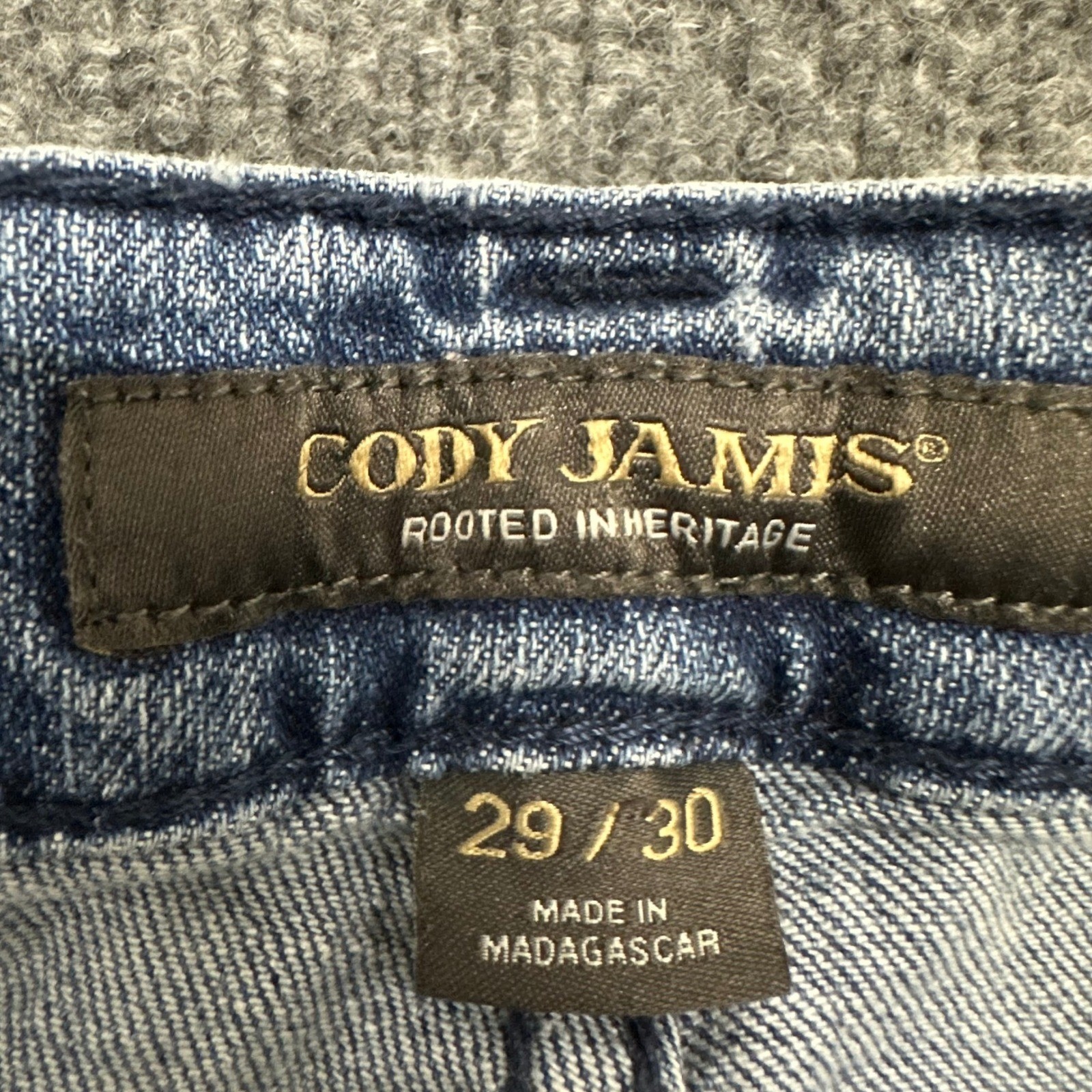 Cody James Jeans Mens Size 29/30 Light Wash Straight Leg Western Denim Excellent