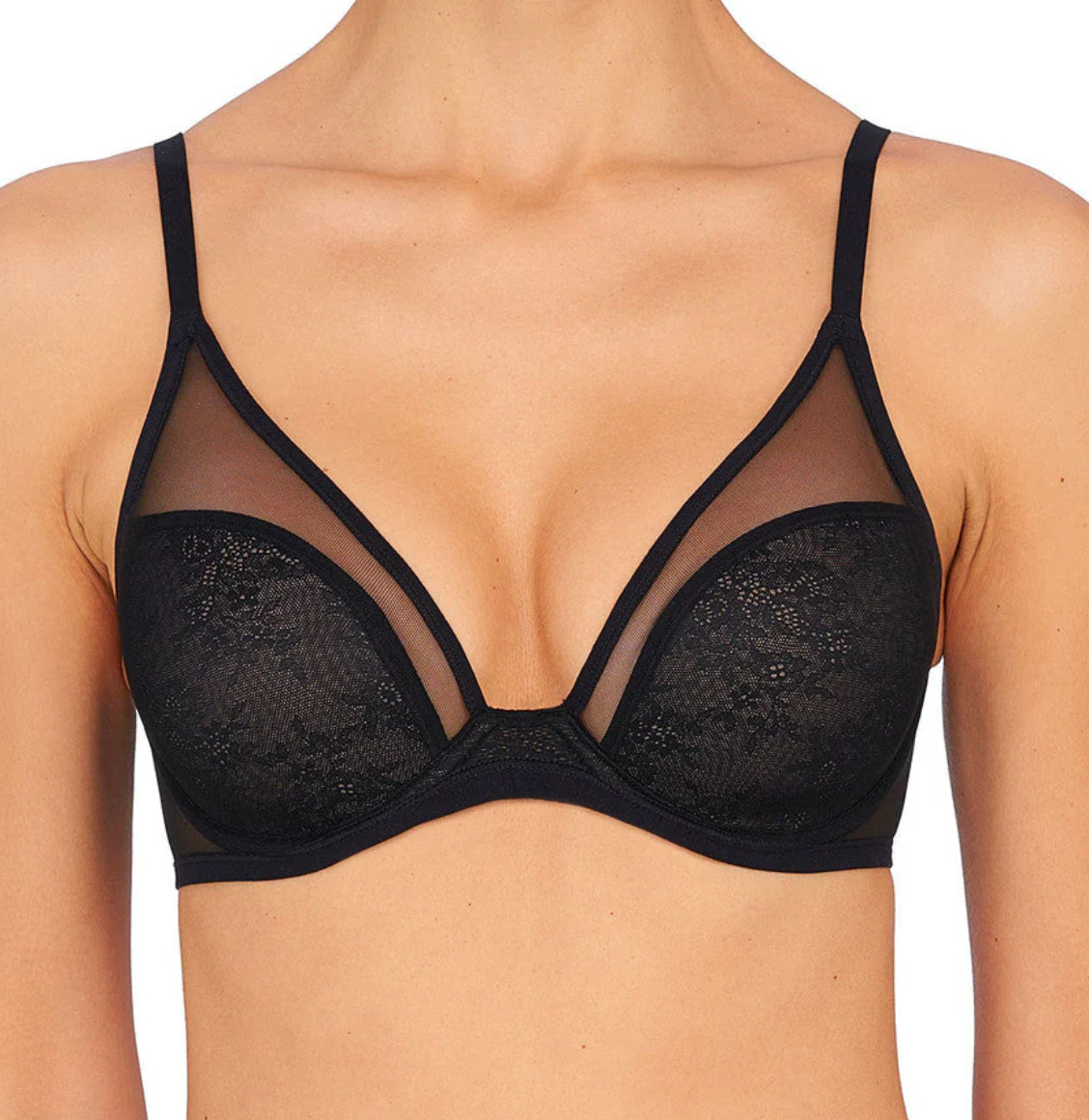 Natori 30DDD Escape Spacer Underwire T-Shirt Bra NWOT 721267 Black