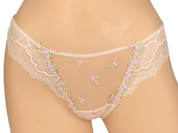 VICTORIA’S SECRET DREAM ANGELS FLORAL EMBROIDERED THONG PANTY XS S M L XL NWT