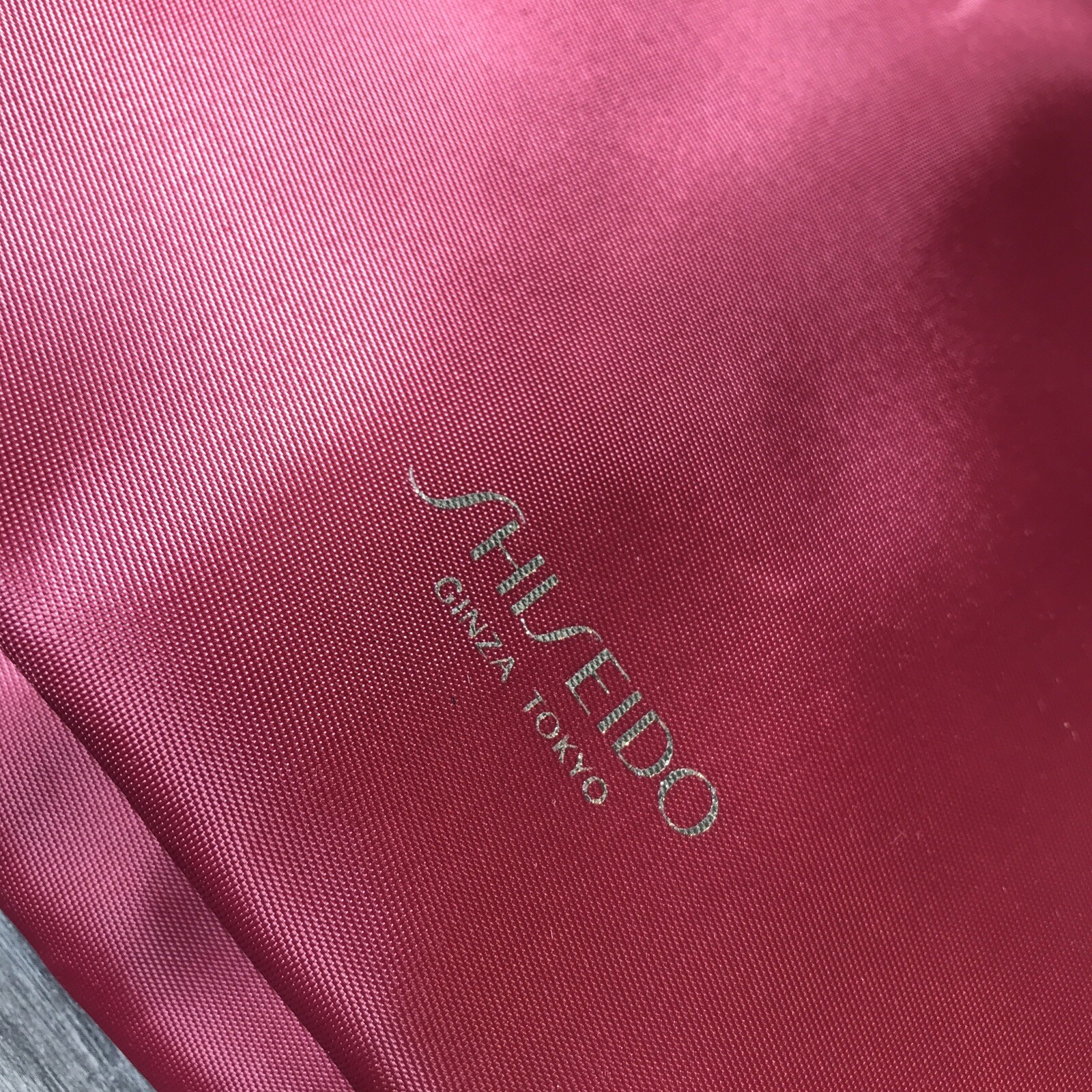 SHISEIDO Ginza Tokyo Cranberry Nylon Lined Tote Handbag New Without Tags