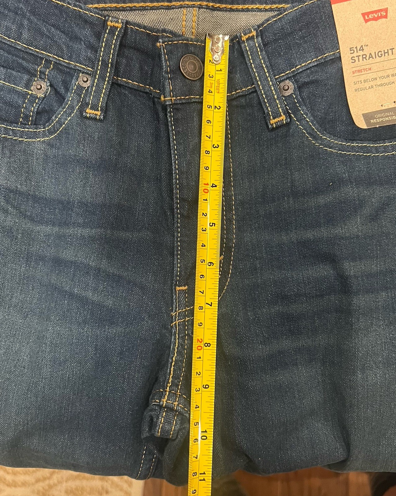 Levi’s Men’s 514 Straight Fit Jeans Midnight Stretch 30W x 30L 005140403
