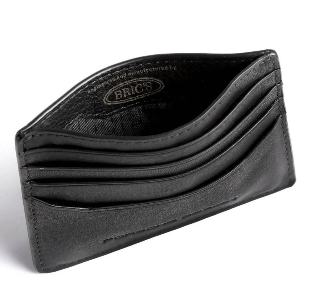 Porsche Design Business Credit Card Case 8cc Black Leather Wallet
