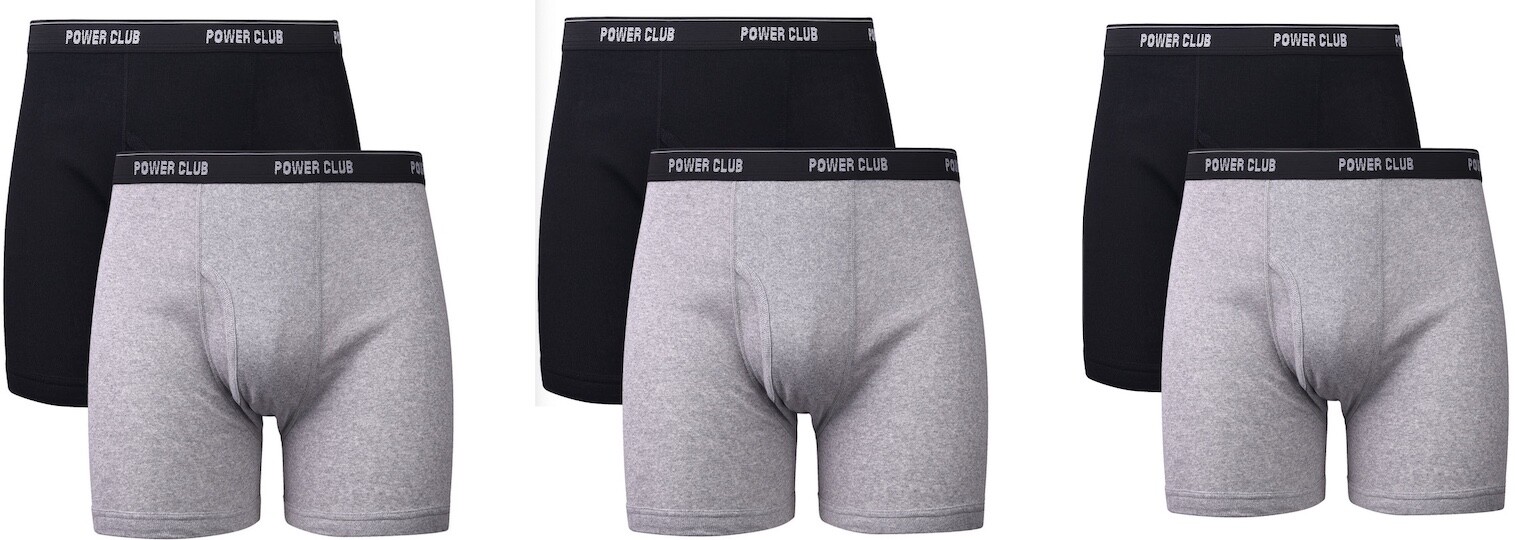 2 4 6 Pack Men’s Cotton Underwear Power Boxer Briefs with Comfort Flex Waistband