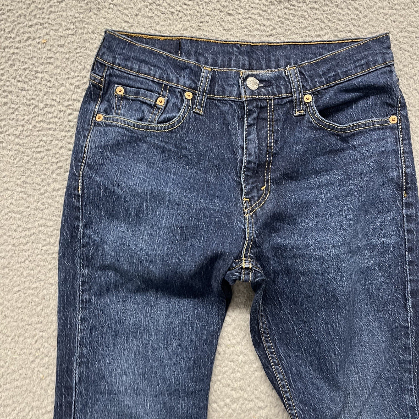 Levis 527 Jeans Mens 30×32(30) Blue Dark Wash Mid Rise Denim Boot Cut Classic