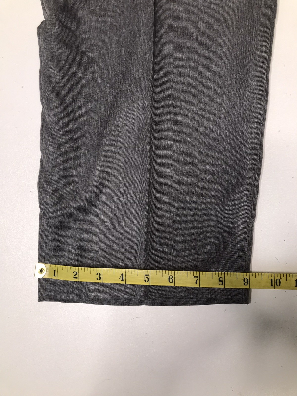 Puritan Mens Gray Flat Front Pants 40×30