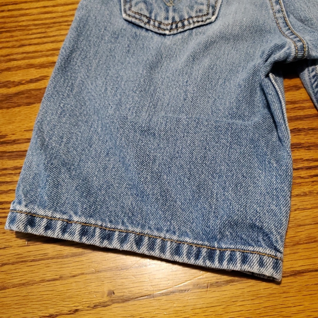 Vintage Levi’s 550 Blue Denim Jean Shorts 7X Reg Kids Red Tab Vintage