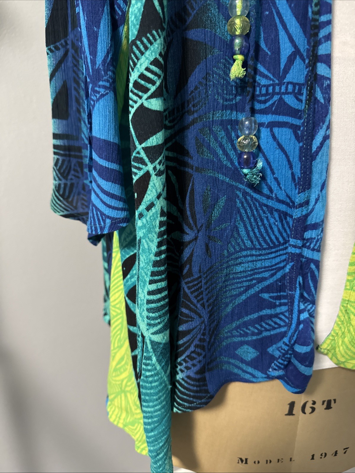 Sharon Anthony 2X/3X Asymmetrical Abstract Artsy Boho Lagenlook Top Art2wear