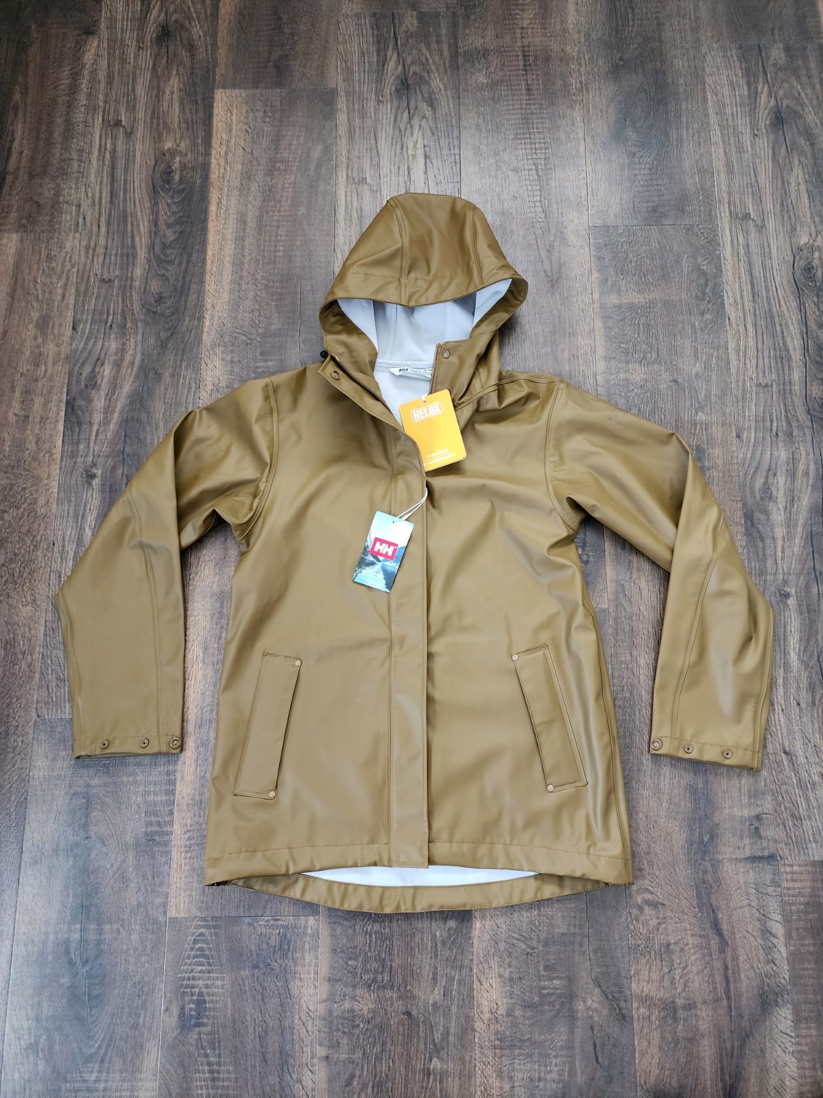 Helly Hansen Men’s Moss Rain Jacket Size Sm for Work Or Hiking