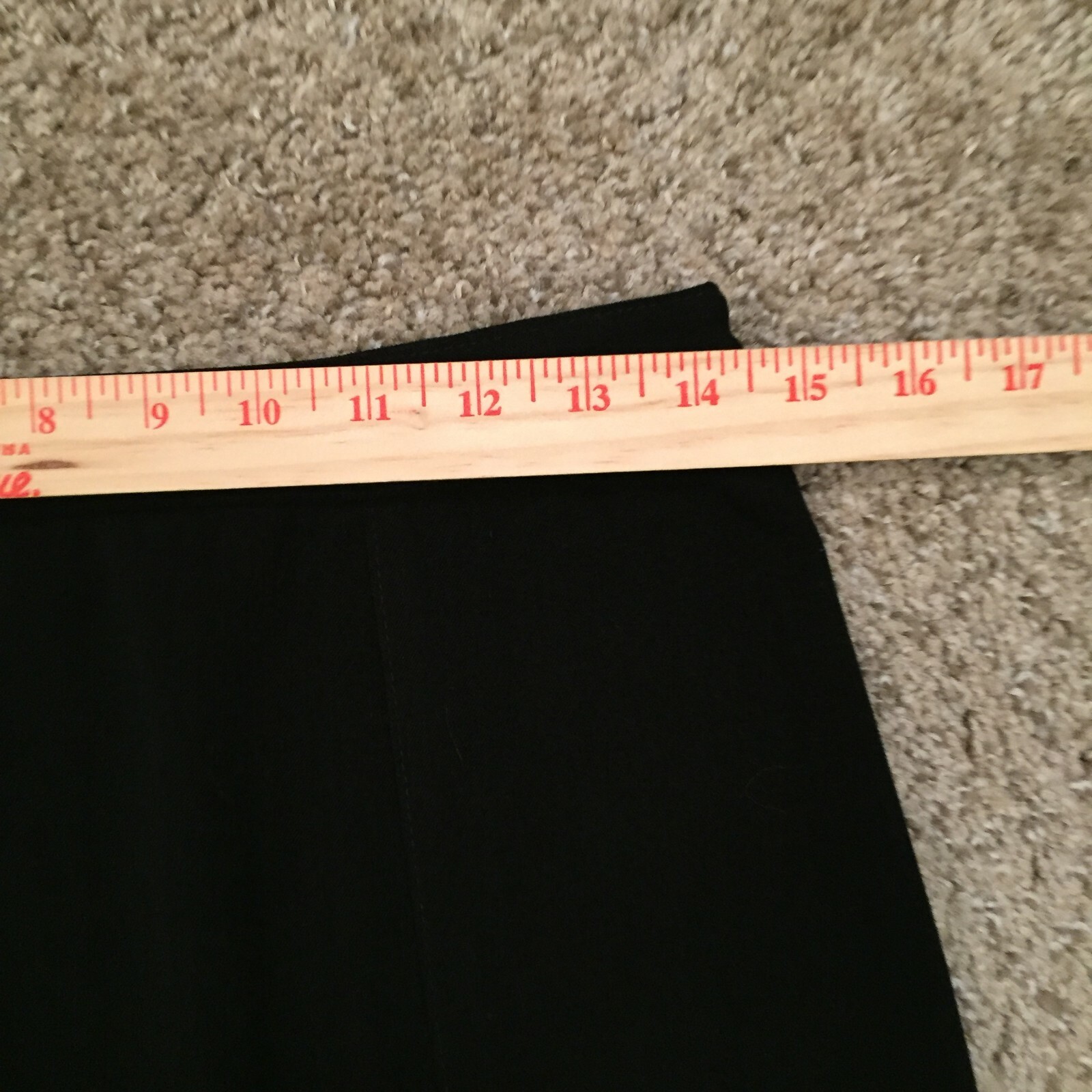 Wrapper Skirt Size 7 Black Knee Length Unlined Made In USA