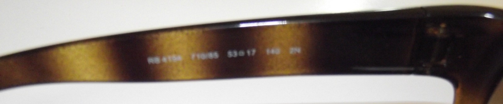Ray-Ban RB4194 710/85 Polished Light Havana/Brown Rectangle Sunglasses 53-17-140