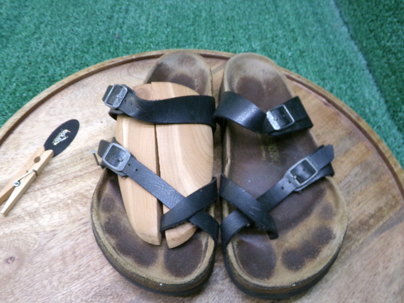 Birkenstock Womens Mayari Black Birko-Flor Toe Loop Sandals Size 38 US 7 Reg.