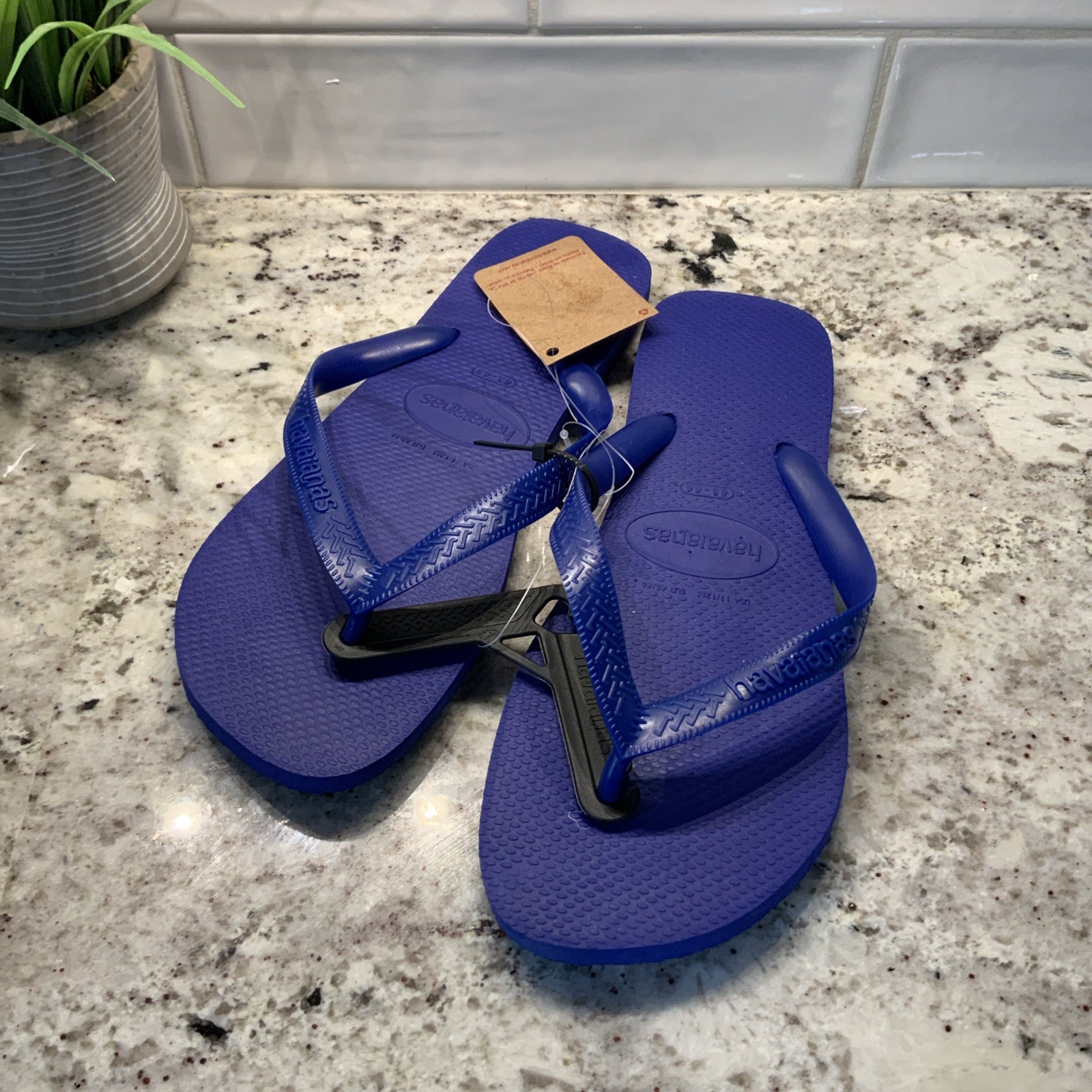 Havaianas Unisex Hav. Brasil Flip-Flops Royal Blue 11/12 Men’s
