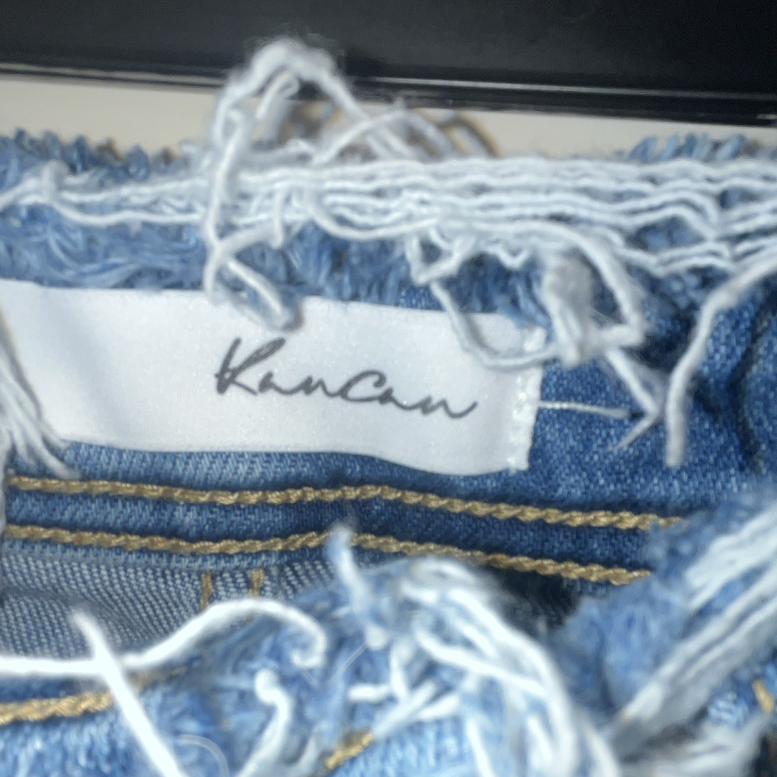 KanCan Jeans Women’s Skinny Blue Medium Wash High Rise Distressed Stretch 26