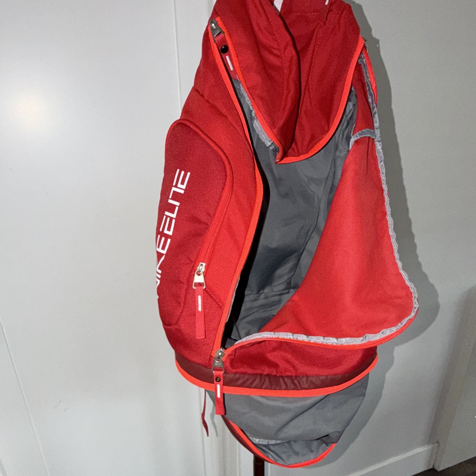 Nike Elite Quad Zip System Backpack Lightweight Red