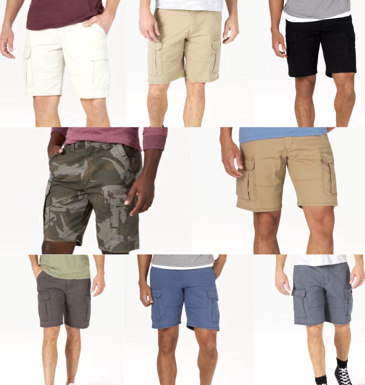 Men’s Wrangler Cargo Shorts w Stretch Relaxed Fit CHOOSE SIZE 8 DIFFERENT COLORS