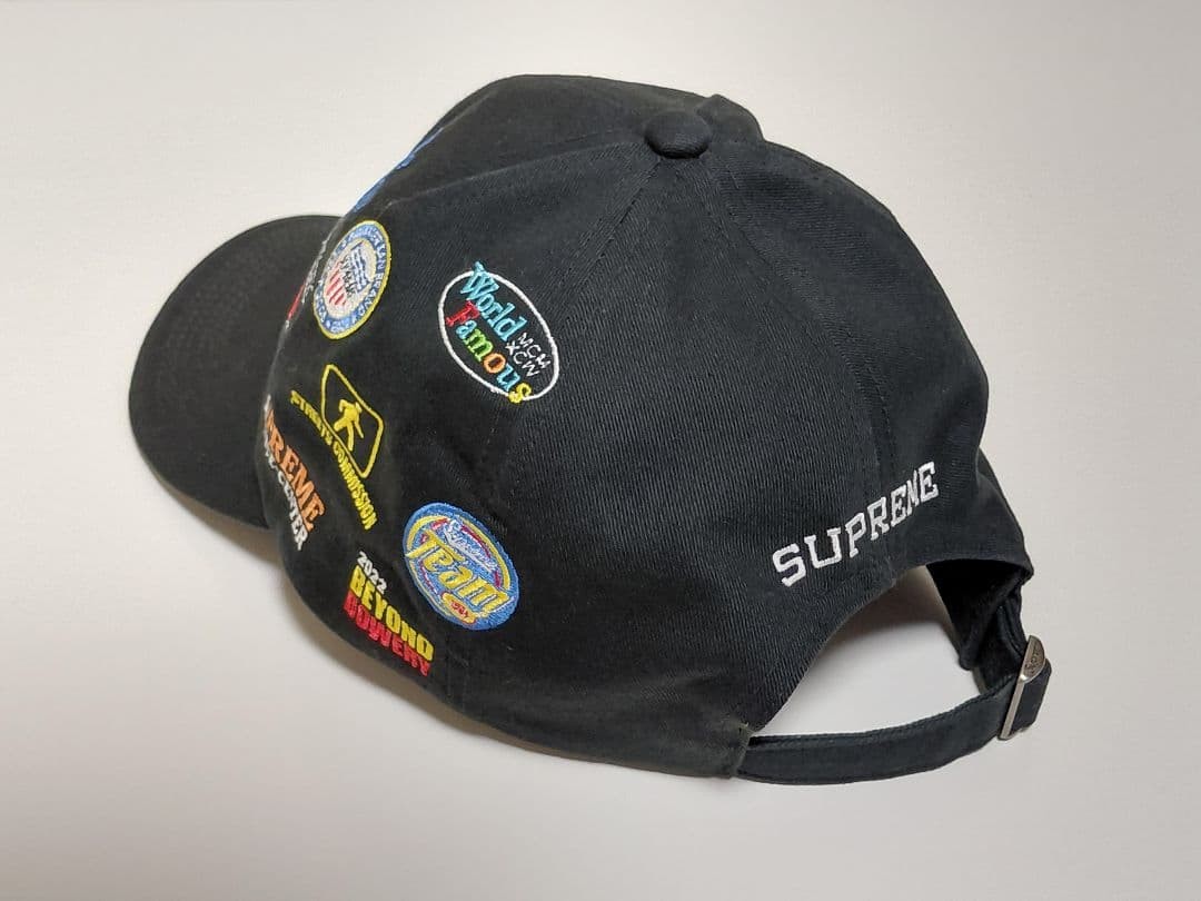 FW22 Supreme Sponsors 6-Panel Cap in Black [Adjustable/VG] Limited From JAPAN