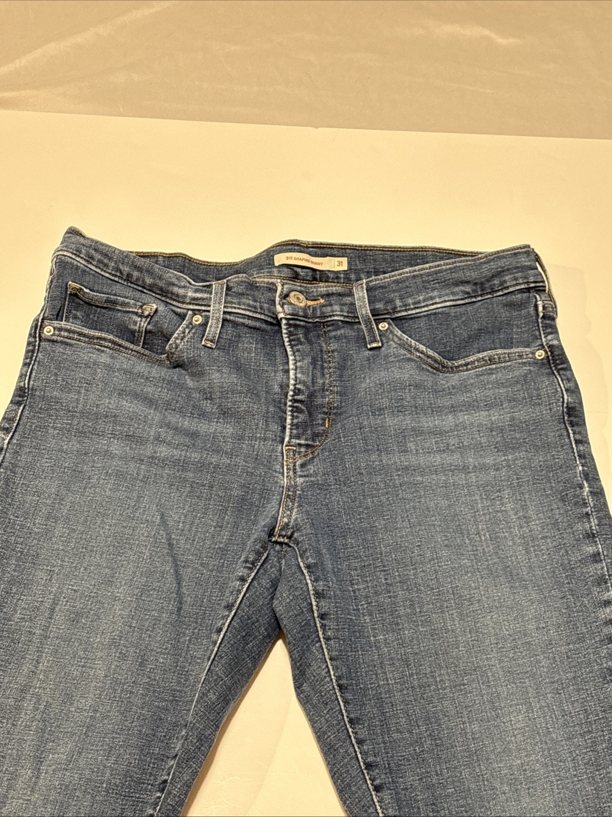 Levi’s 311 Shaping Skinny Blue Mid Rise Jeans Women’s 31×30 Dark Wash Stretch