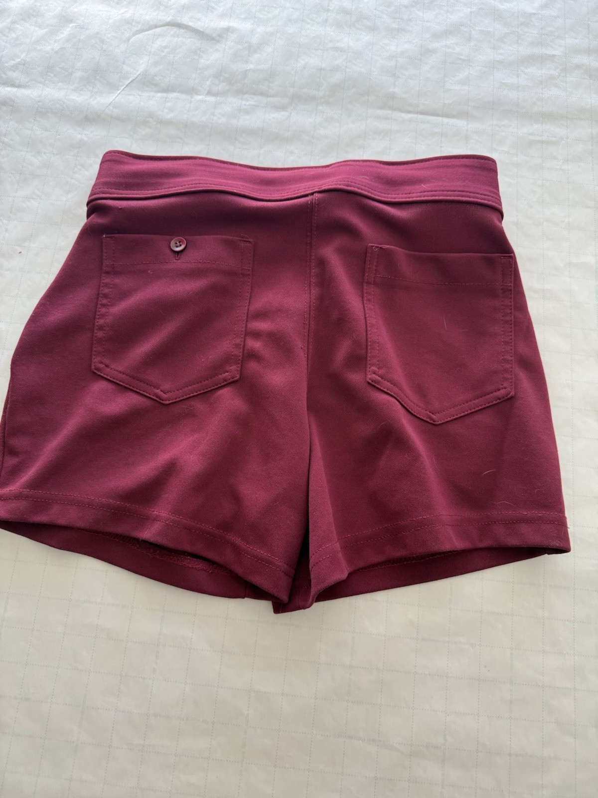 Vintage 80’s Rawlings Athletic Shorts USA Made Maroon Poly Knit Medium 32–34
