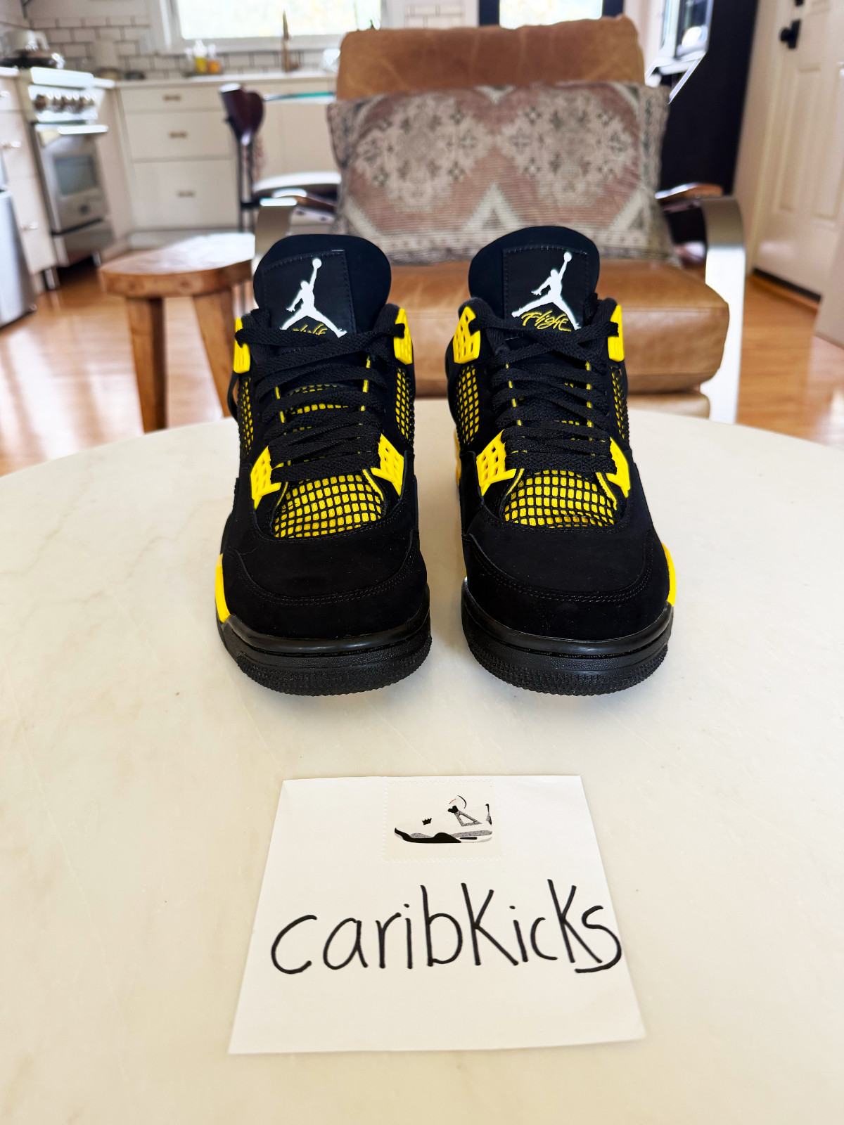 Size 8.5 – Air Jordan 4 Retro Mid Thunder Preowned (DH6927-017)