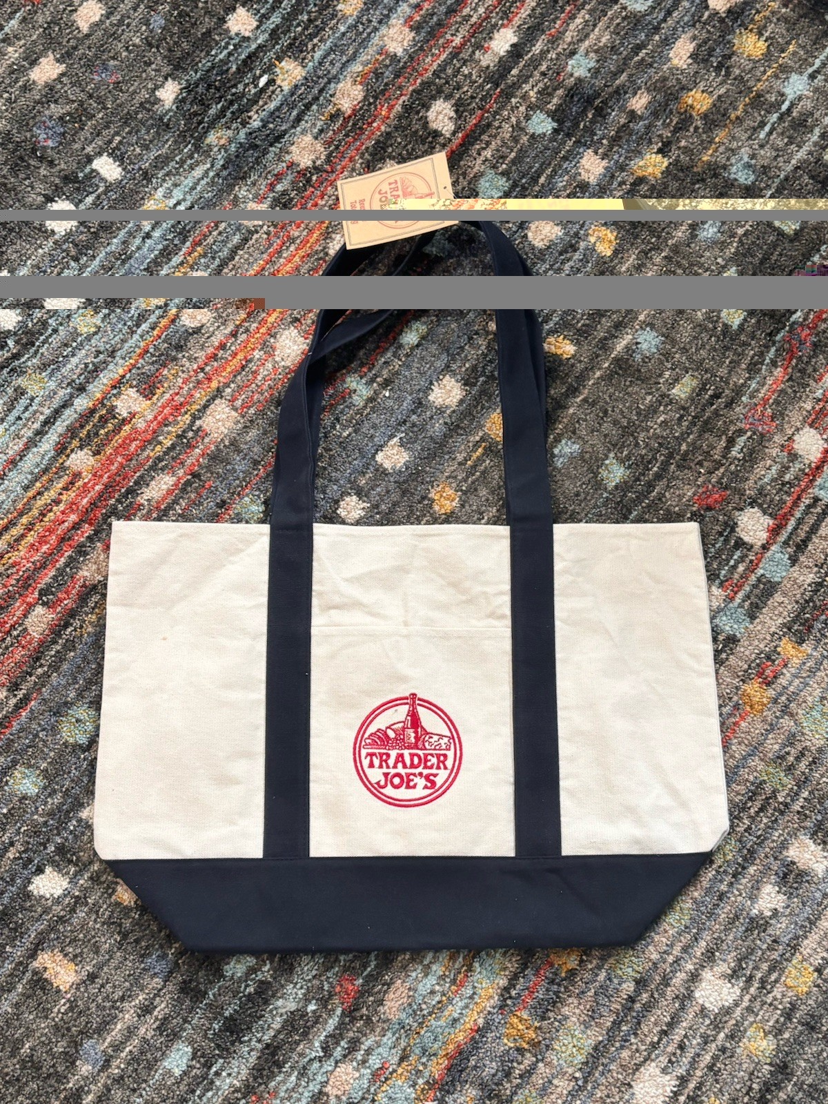 ❤️Limited Edition ❤️Trader Joe’s Navy Blue Tote 👜Brand New💯% Never Used +🏷️