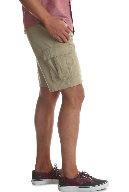 Men’s Wrangler Cargo Shorts w/ Stretch Khaki Relaxed Fit Tech Pocket ALL SIZES