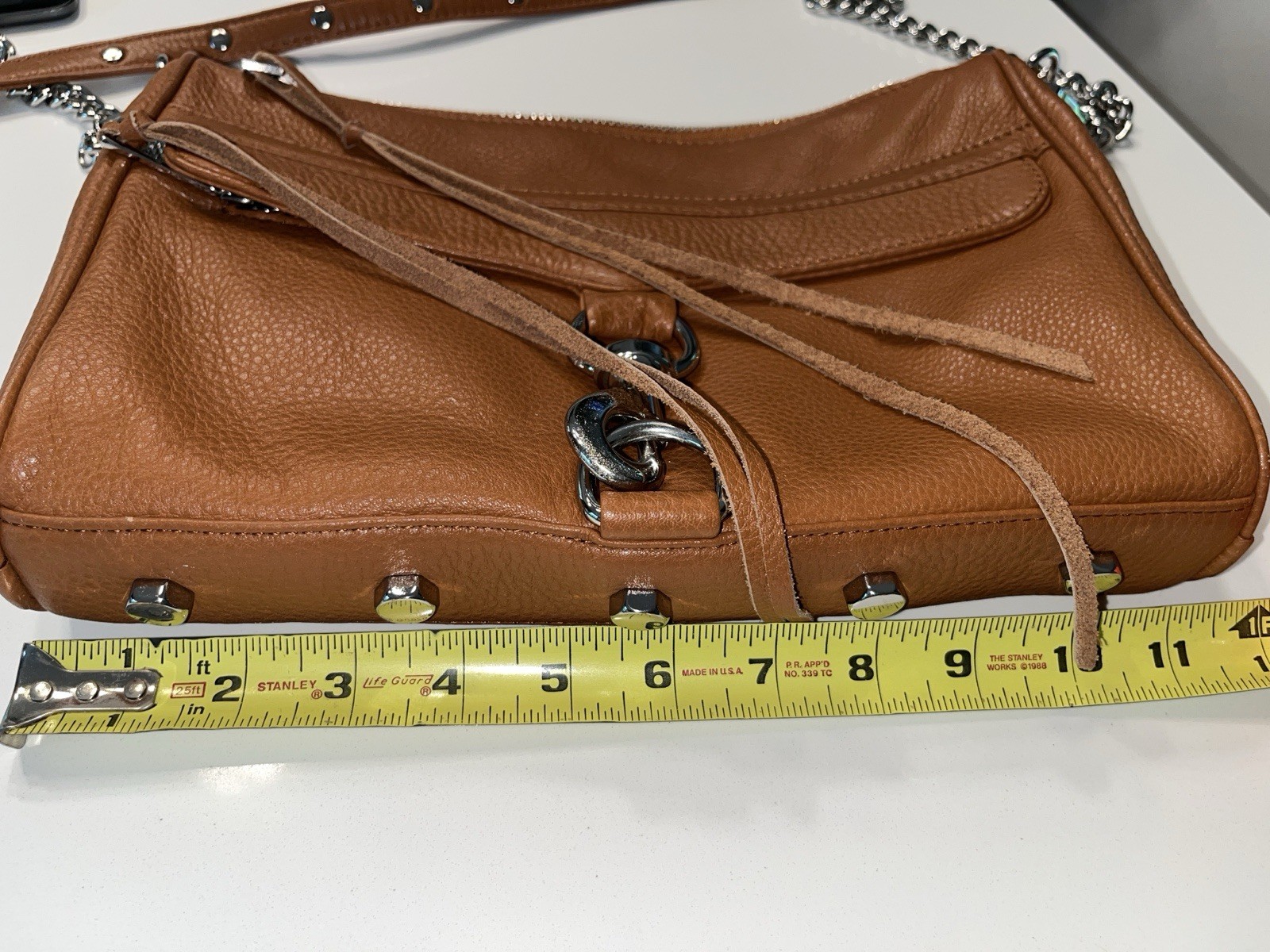 Rebecca Minkoff… Mac Brown/Cognac Crossbody Handbag… Silver Hardware… EUC