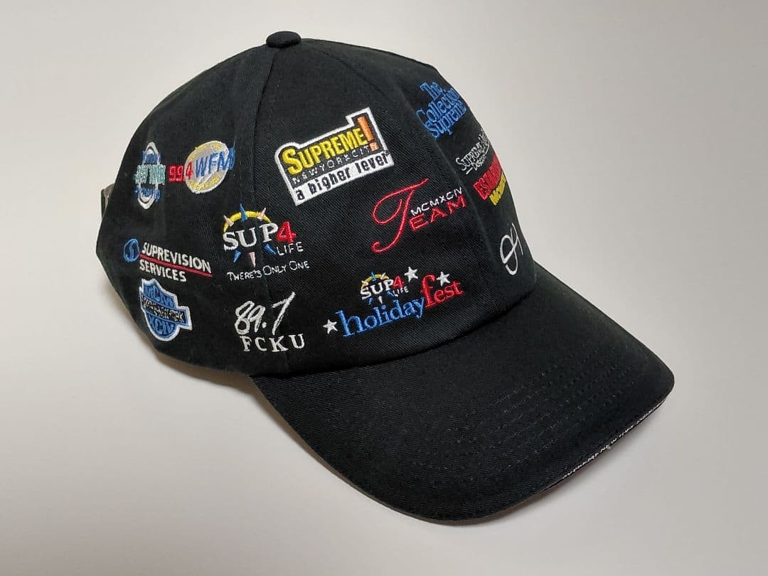 FW22 Supreme Sponsors 6-Panel Cap in Black [Adjustable/VG] Limited From JAPAN
