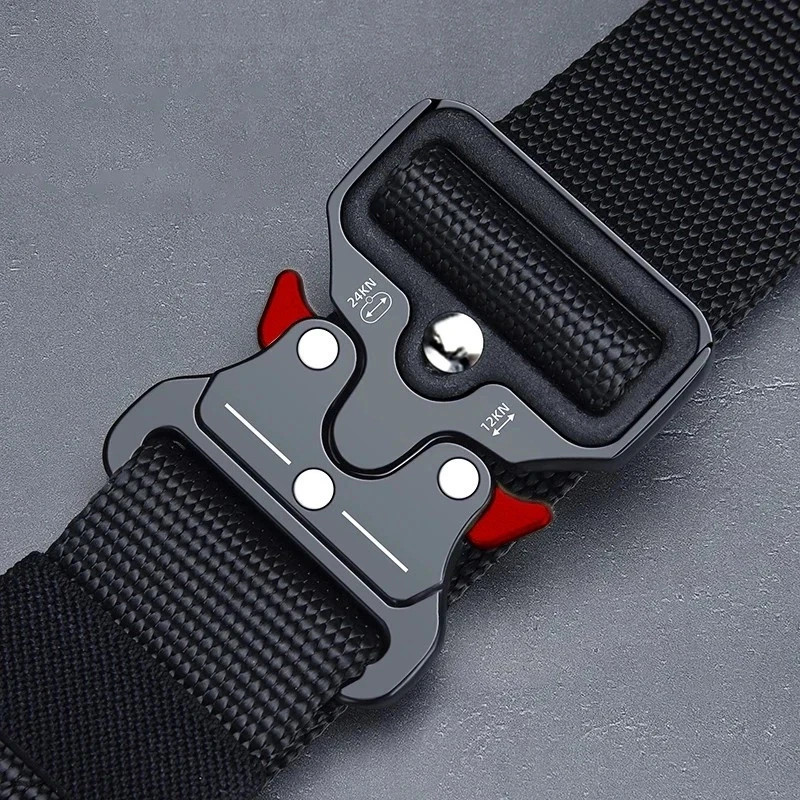 MEN Casual Military Tactical Army Adjustable Quick Release Belts Pants Waistband