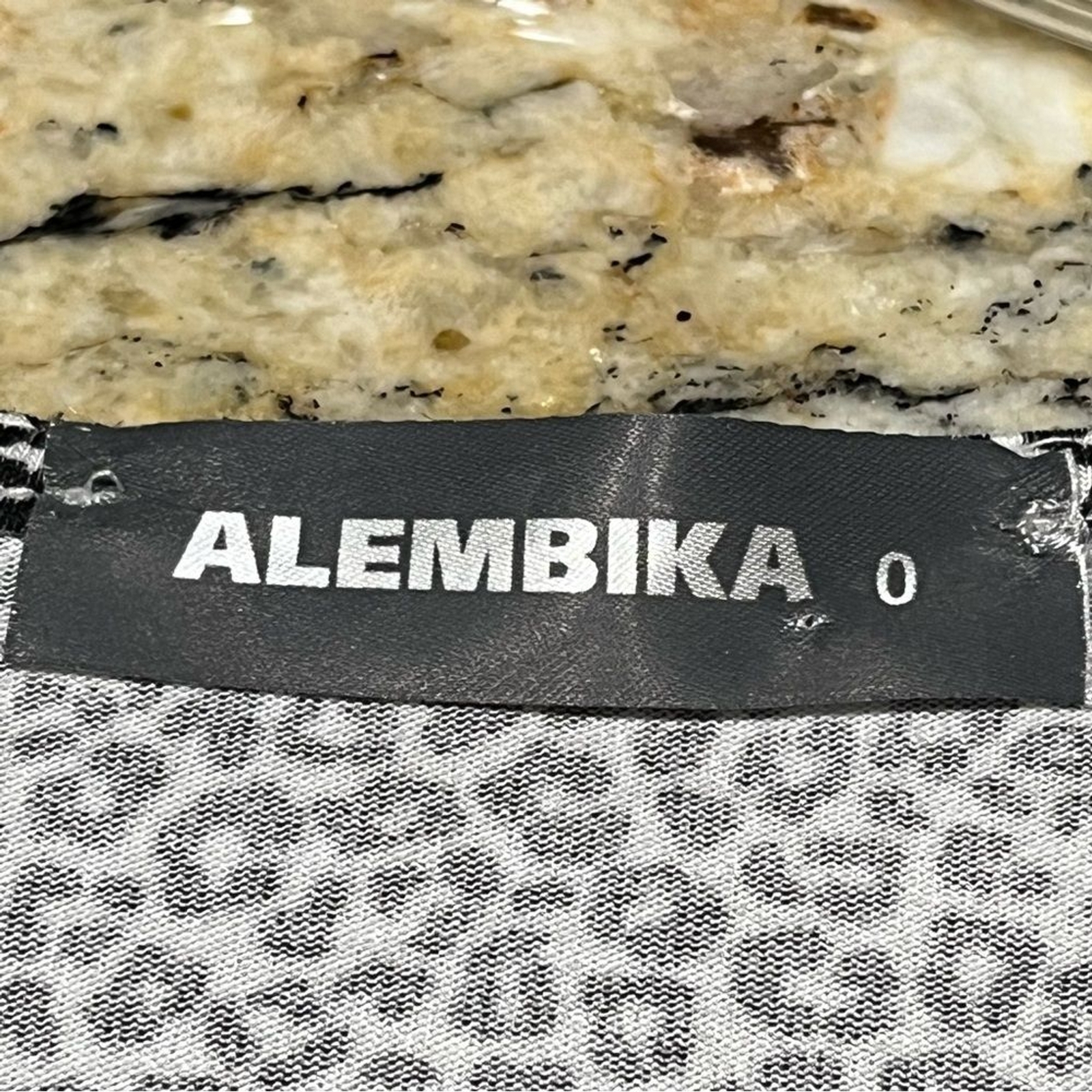 ALEMBIKA Leopard Print Knit Top Tunic Sz Small Long Sleeve Lagenlook Loose Fit