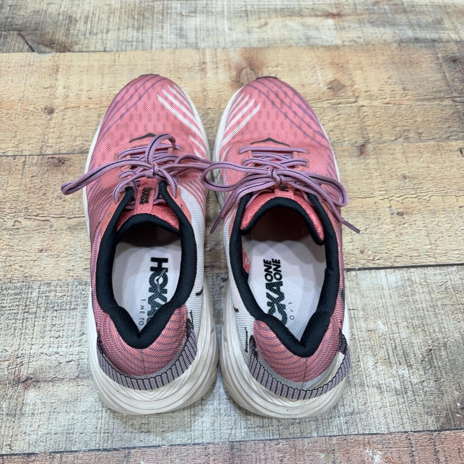 Hoka One One Rincon Shoes Womens Size 8.5 40 2/3 Pink Running Sneaker 1102875