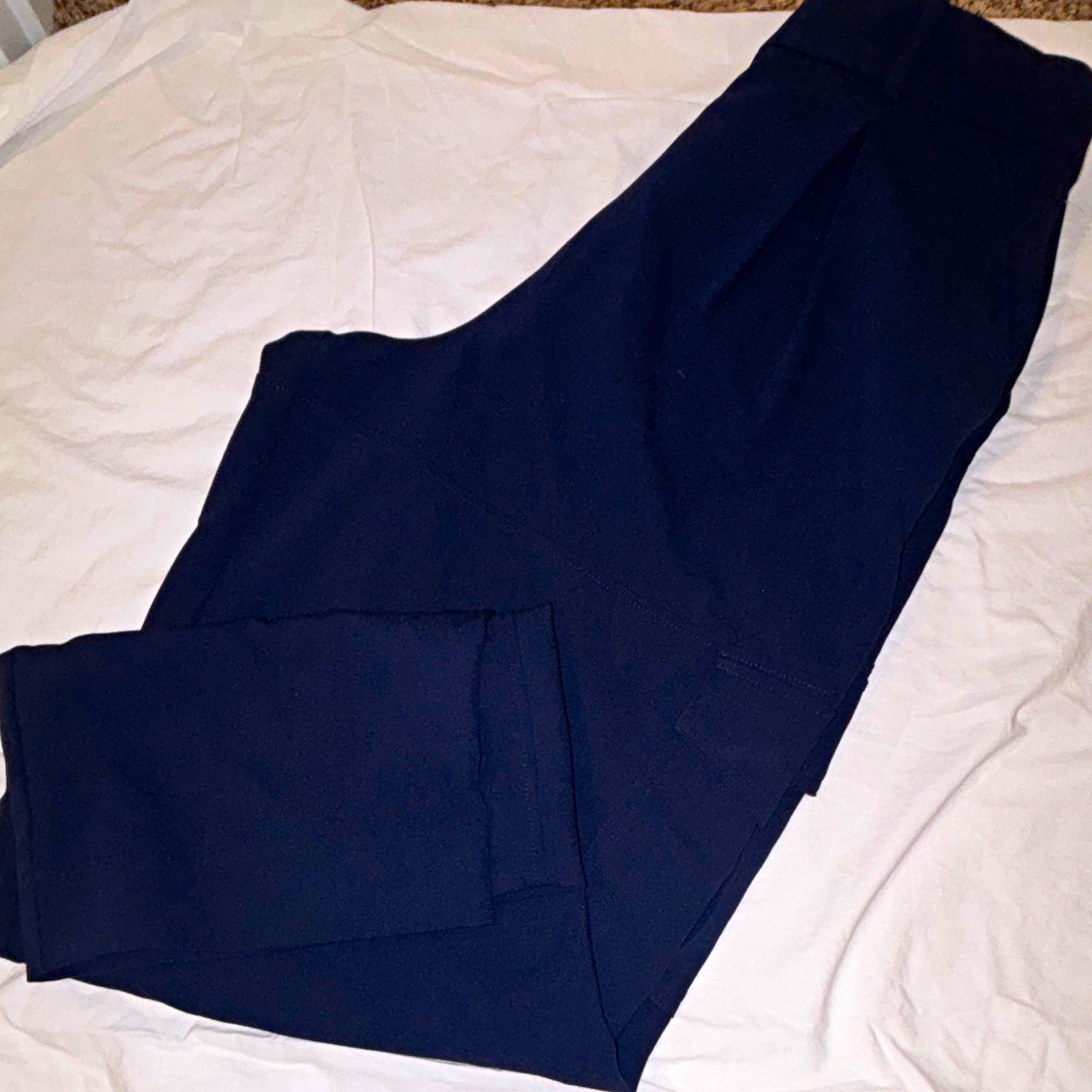 Banana Republic Women’s Blue High-Rise Straight Dress Pants