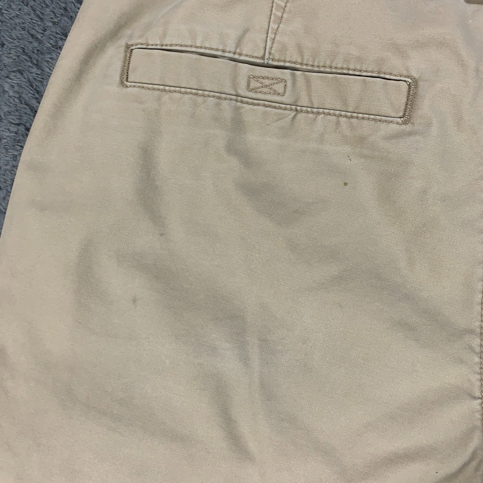 Savane Safari Cargo Shorts Mens Size 30 Beige Khaki Canvas Elastic Waist