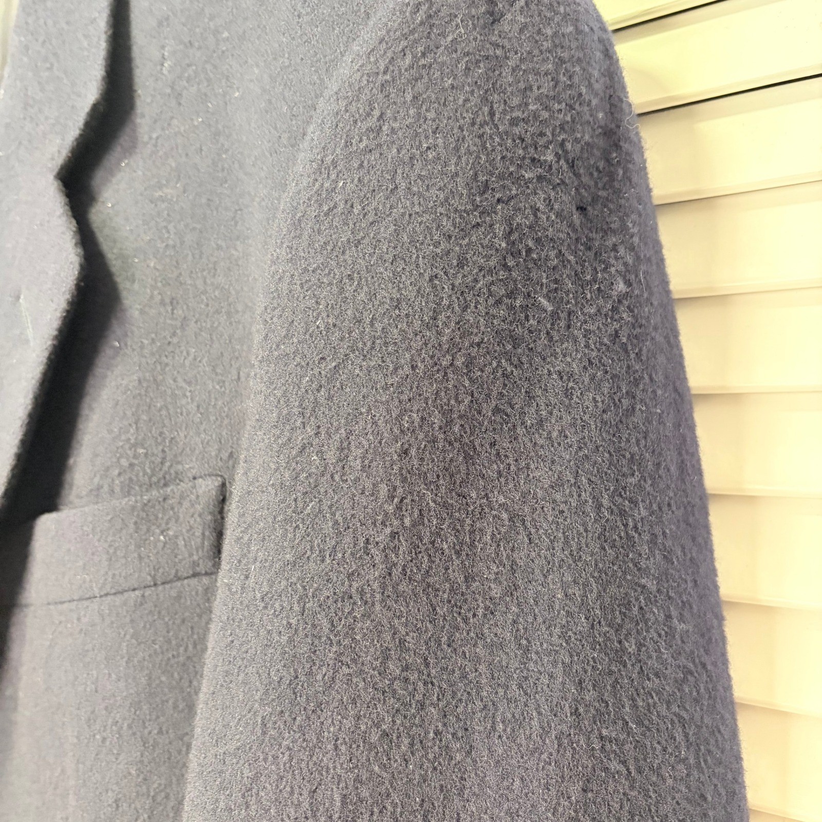Gieves & Hawkes Savile Row Navy Blue 100% Cashmere Blazer Gold Buttons 43L