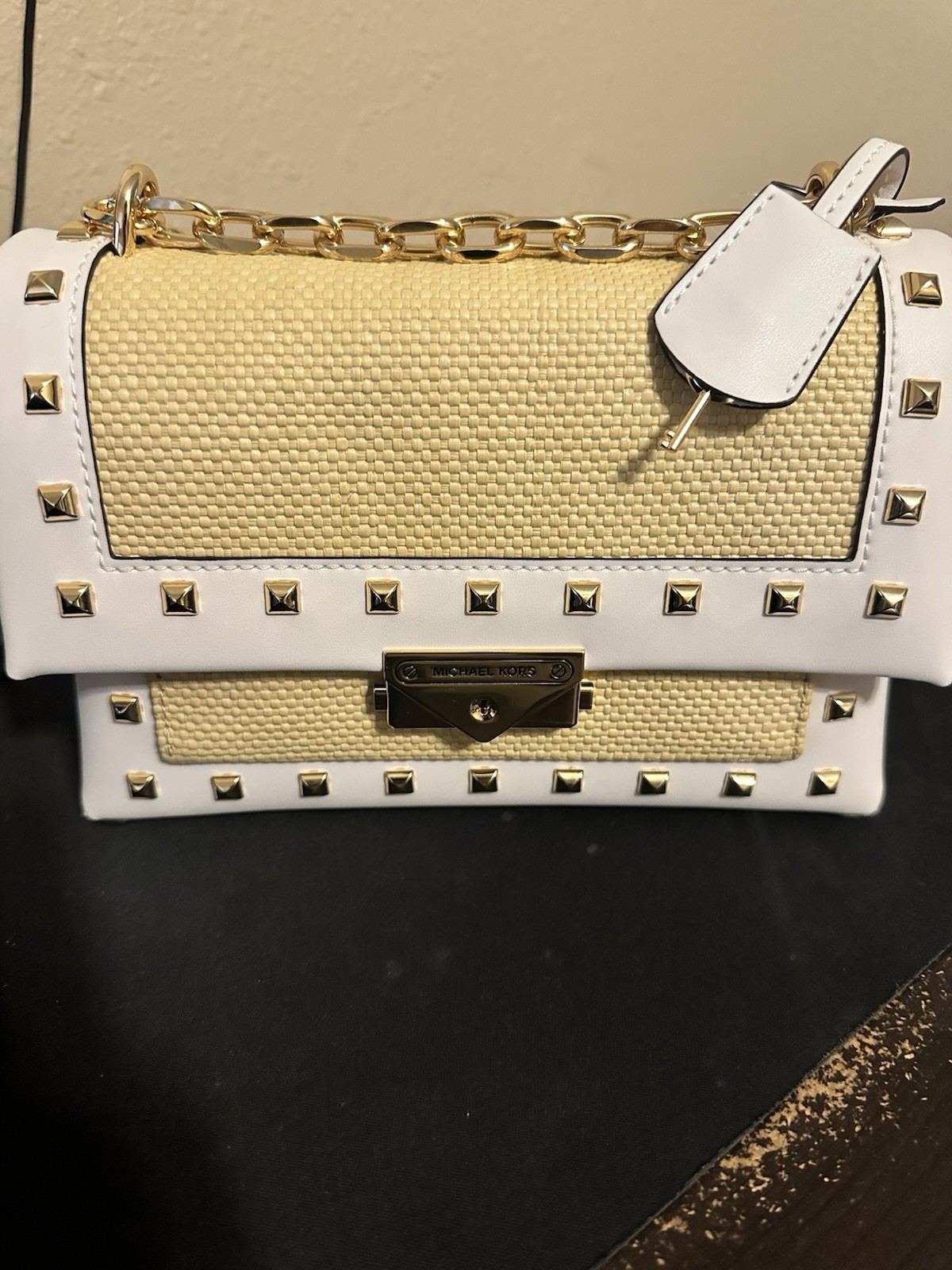 Michael Kors CeCe Medium Studded Faux Leather