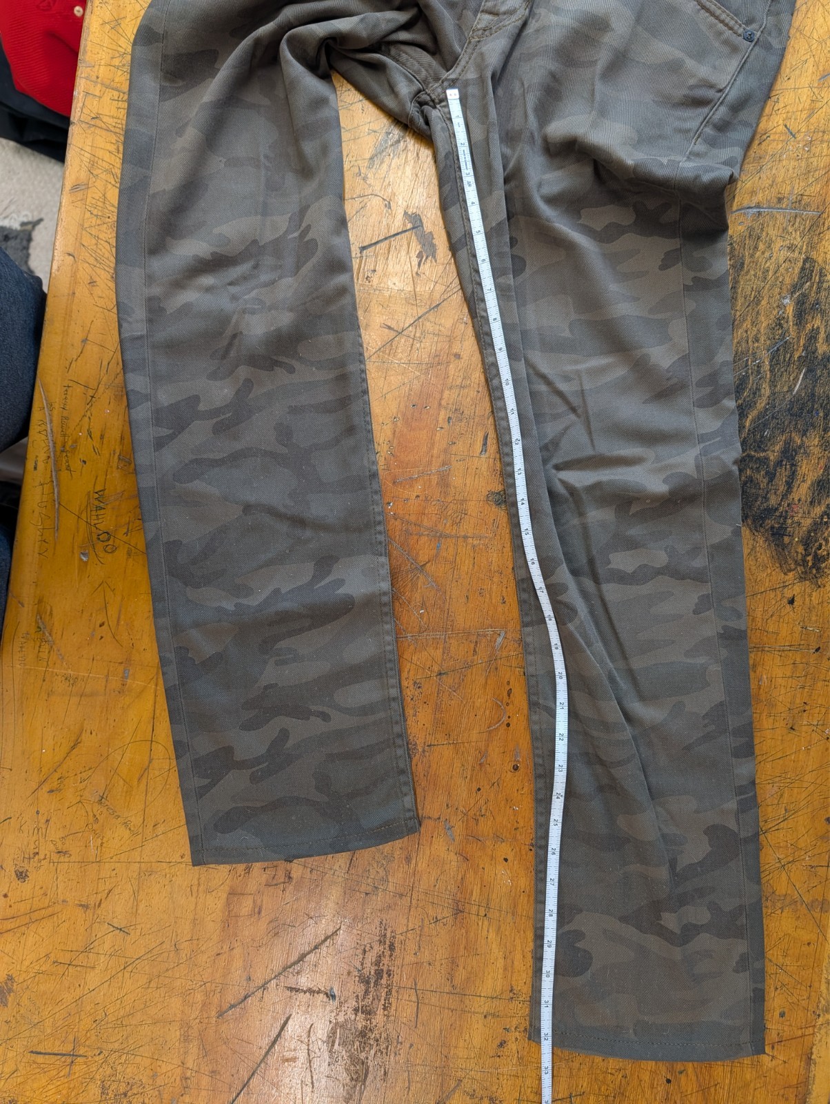 Williamsburg Garment Co Grand St 35 Camo Pants USA Made Slim Fit 34×32
