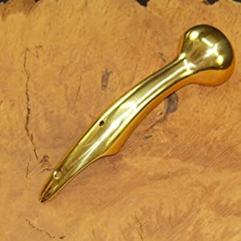Solid Brass Head Hame Ball Handle for Walking Stick Vintage Cane Handle Only