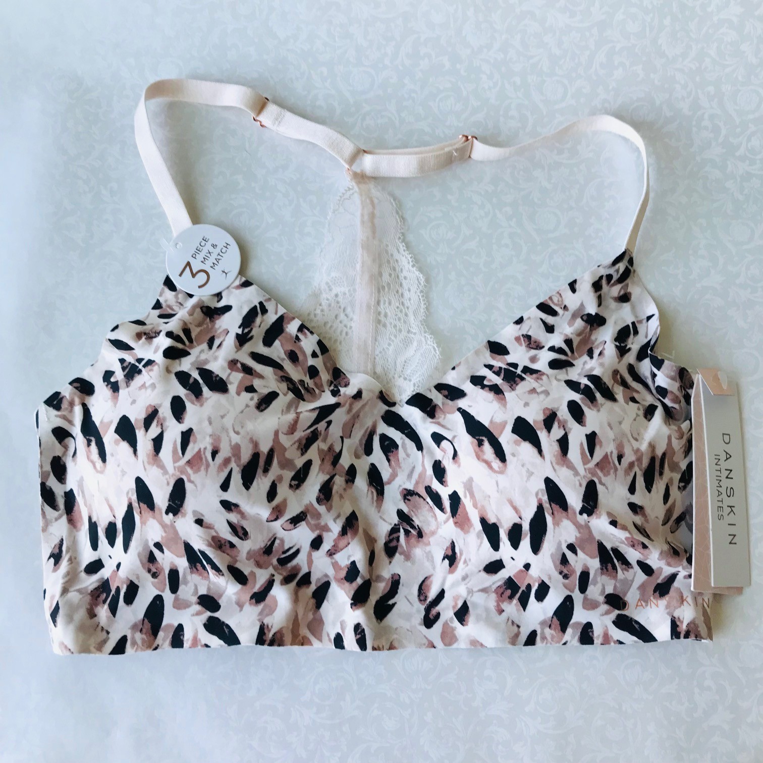 Danskin 3 piece Mix & Match BRA &Panties Removable Pads Sz : M MSRP $42