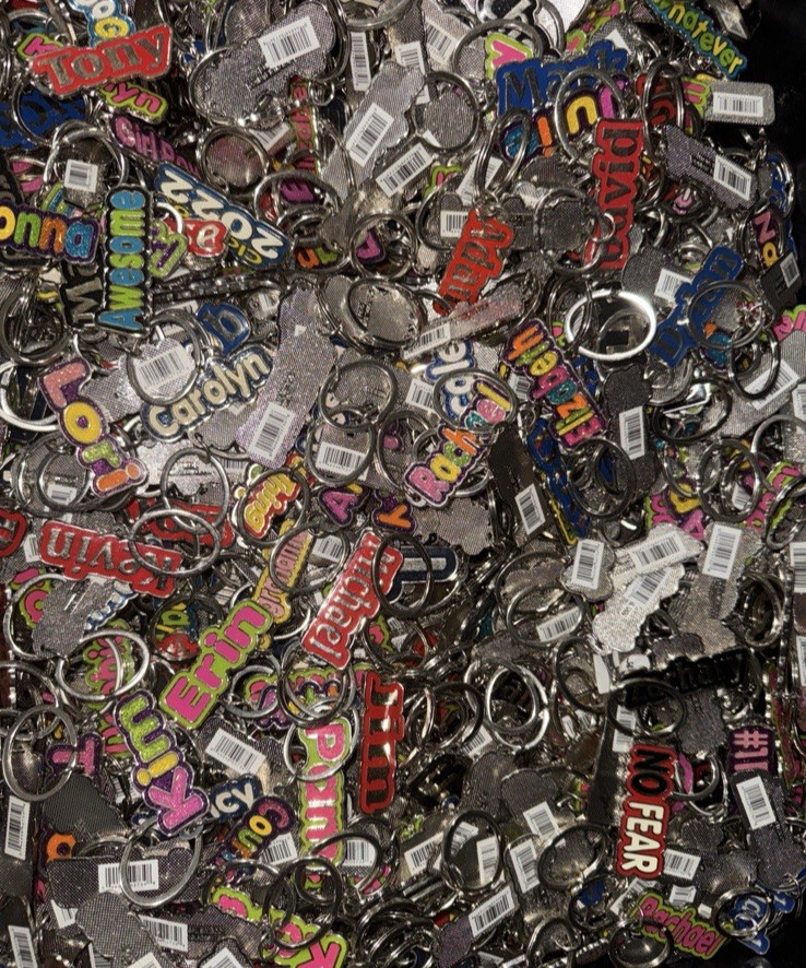 A, B, C, D, E, F, G, H, J – Metal Keychain with Beautiful Colors