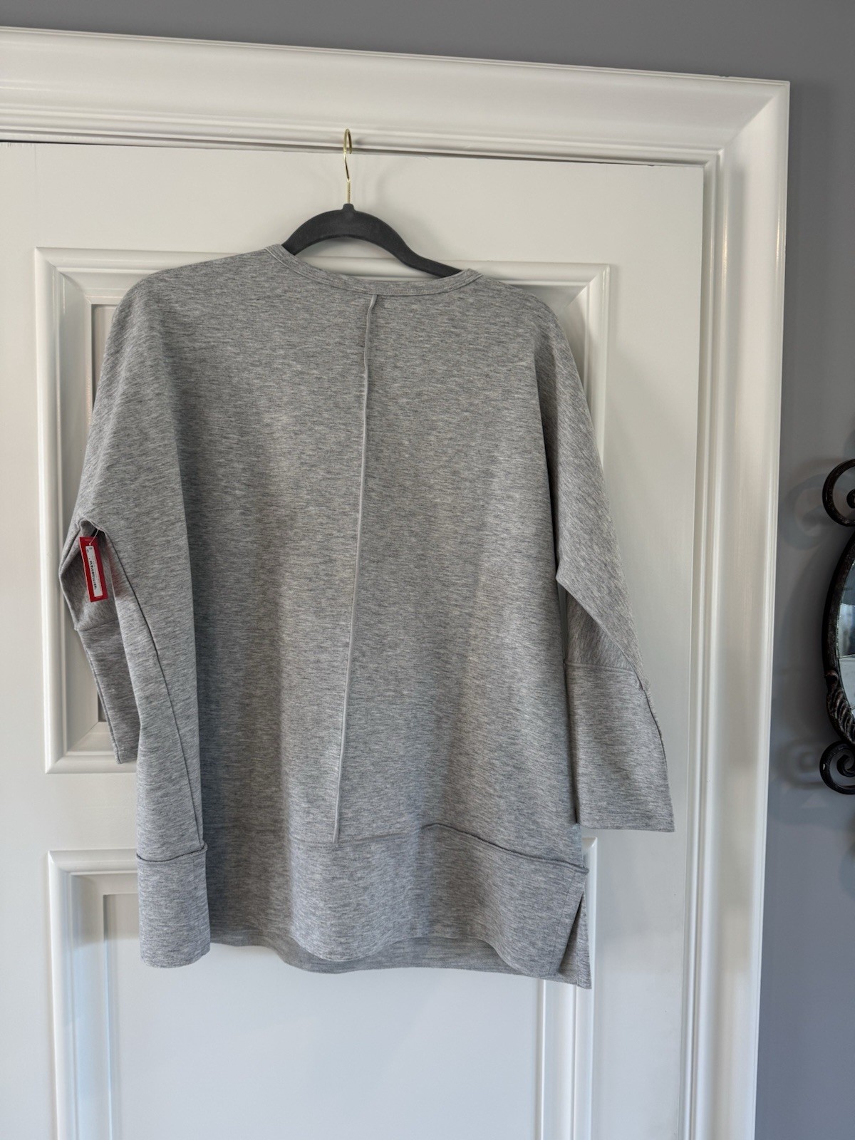 (1) NWT Heather Grey and (1) NWOT Black SPANX Oversized Small Dolman Sweatshirts