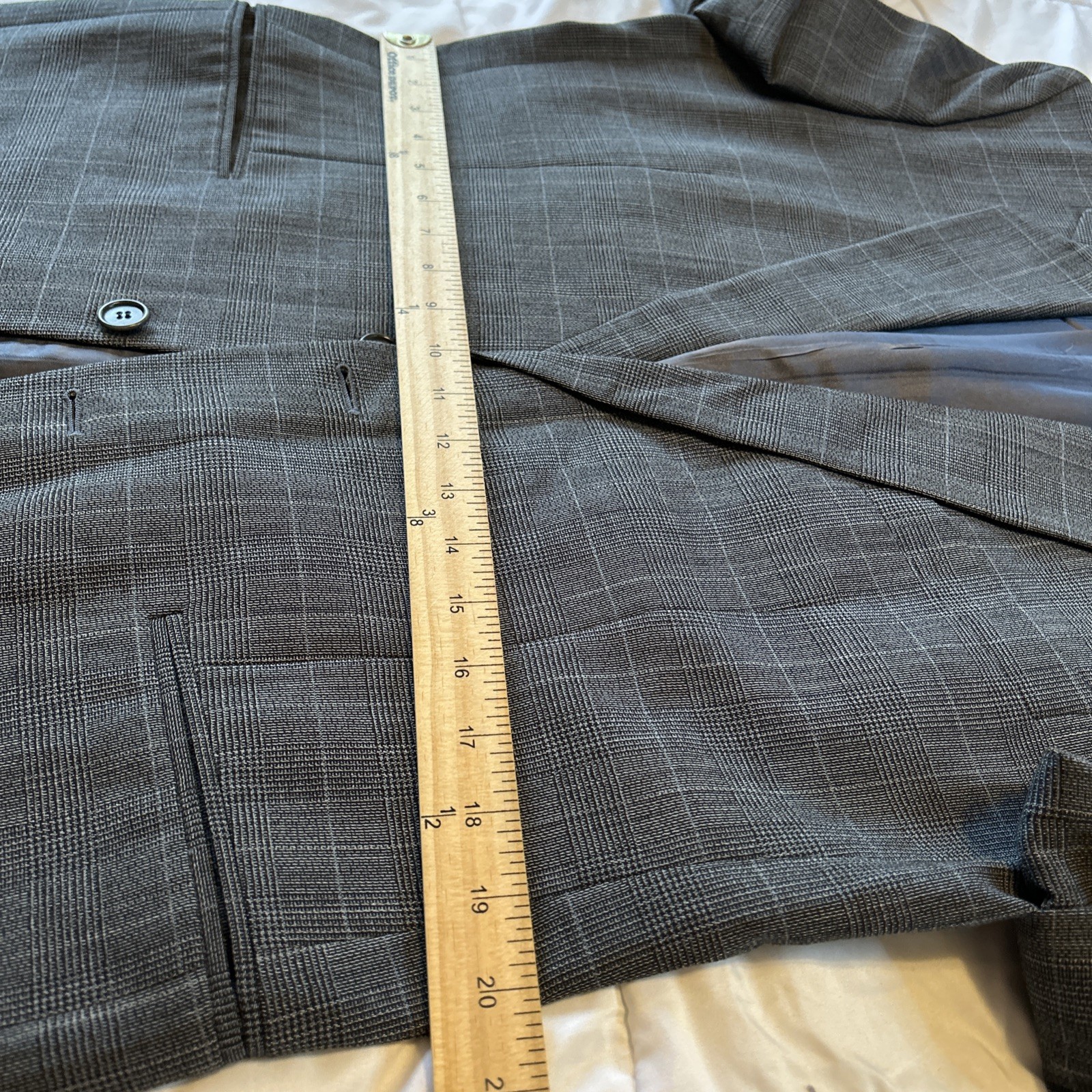 San Romeo Made In Italy Suit Gray Pattern Fine Merino Wool