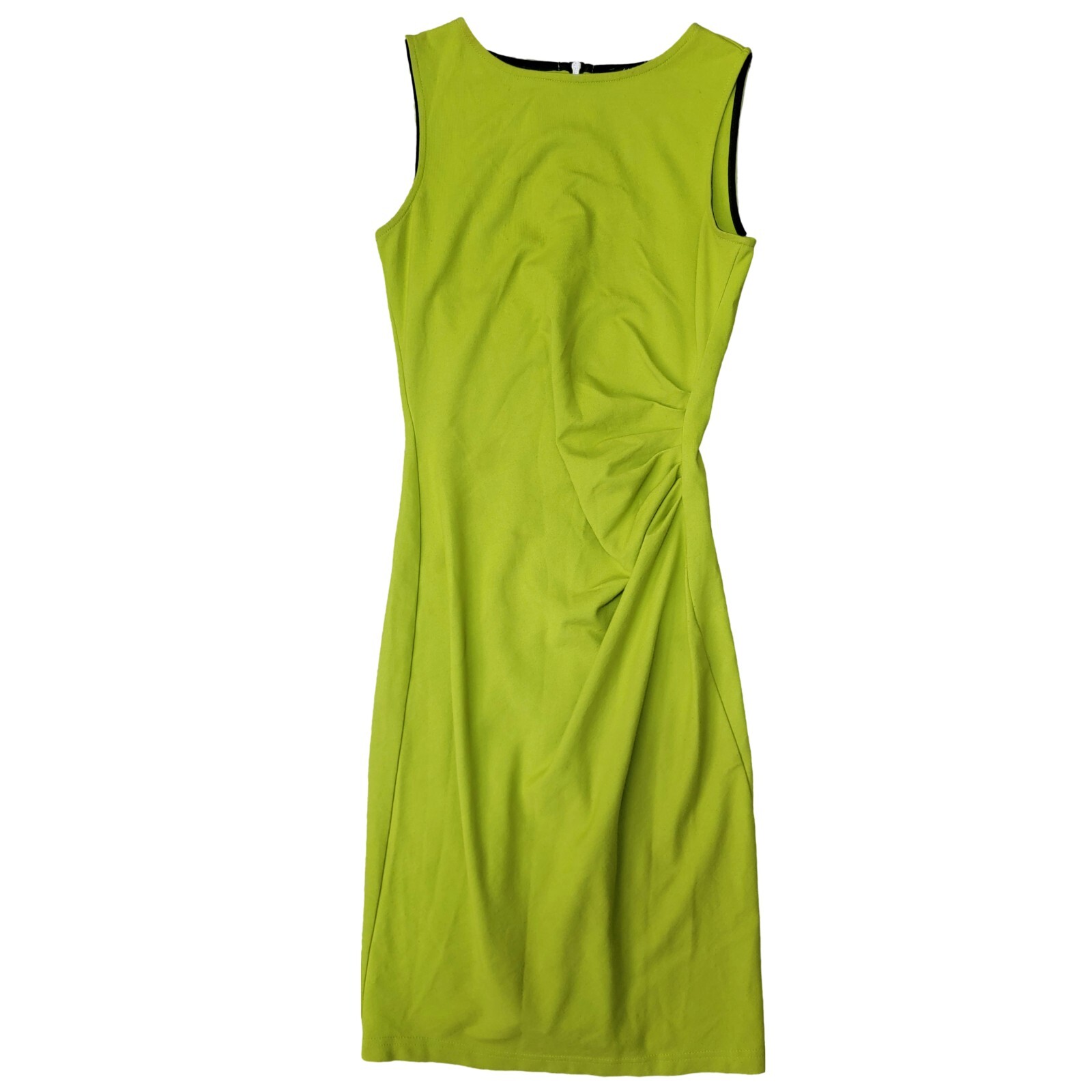 Kenneth Cole, Mint, Ruched Bodycon Dress, Jewel Neck, Rayon/Nylon/Span, Size 00