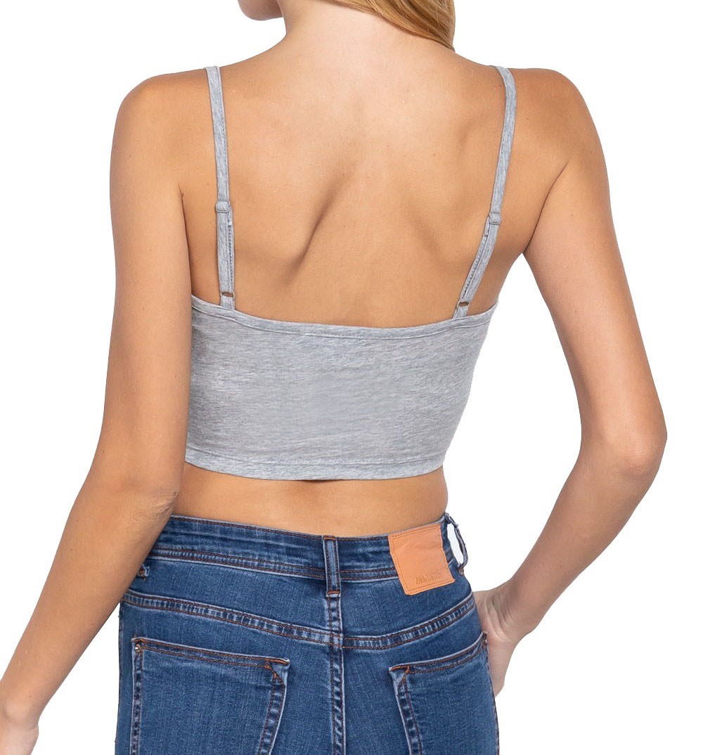 (Active Basic) 2 Ply Cami Crop Top Cotton/Spandex | Soft Stretch Jersey Tank
