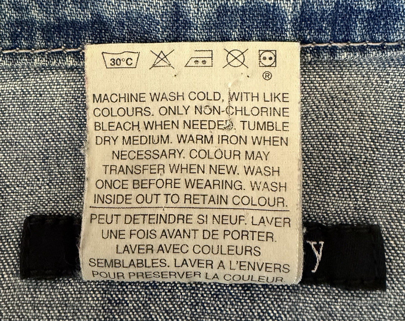 Theory Lightweight Denim Jacket Indigo Size Medium