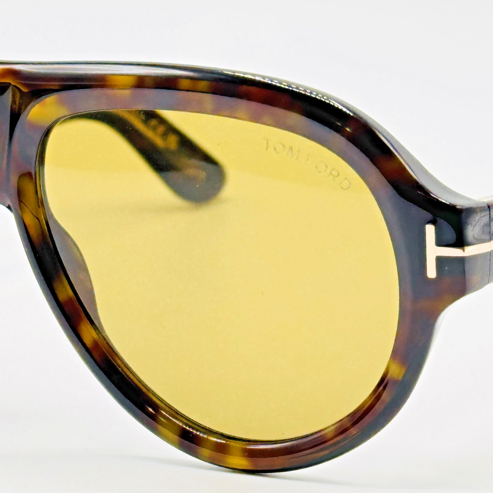 Tom Ford Sunglasses Icon FT1225 52N Havana Brown Pilot Brown Lens 59mm New