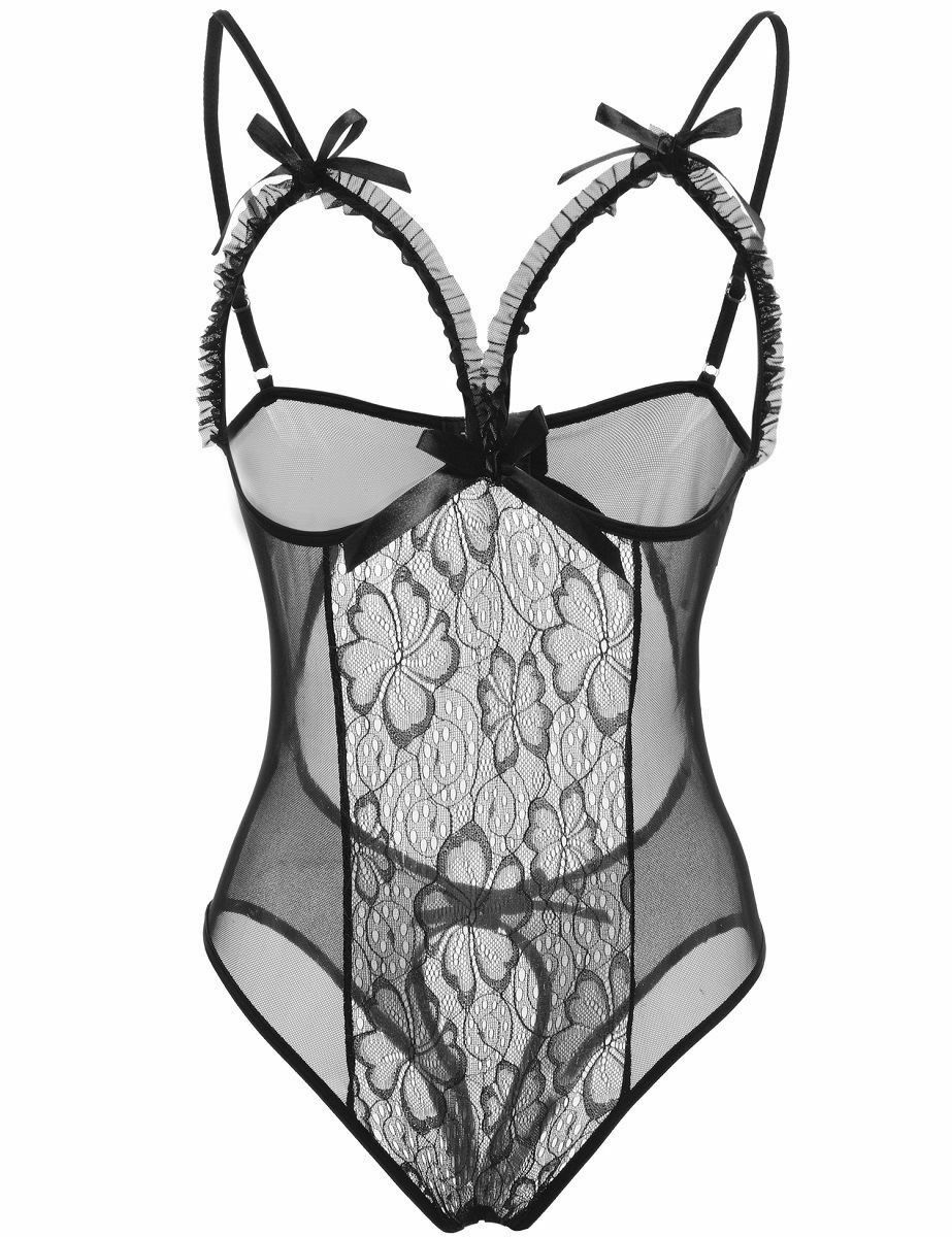 Sexy-Lingerie Women’s Sleepwear Babydoll Underwear Lace Dress G-String Nightwear
